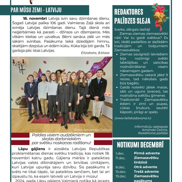 "Zaļās lapas" (Novembris 2024)