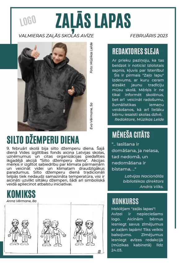 "Zaļās lapas" (Februāris 2023)